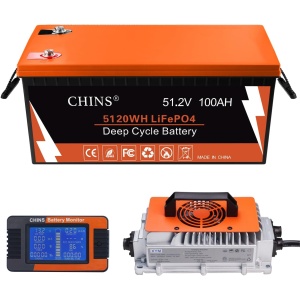 CHINS 48V Lithium Golf Cart Battery with Built-in Bluetooth